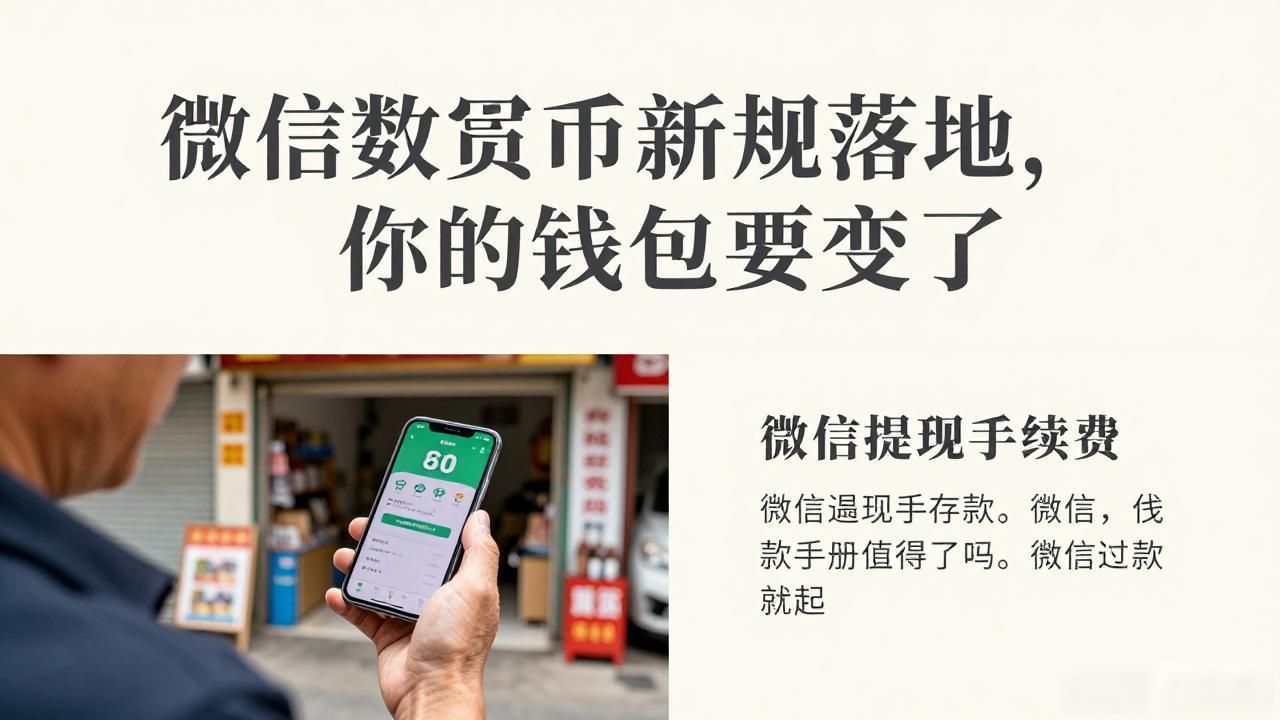 数字人民币商家收款手续费_微信数字人民币区别支付宝_微信数字货币新规