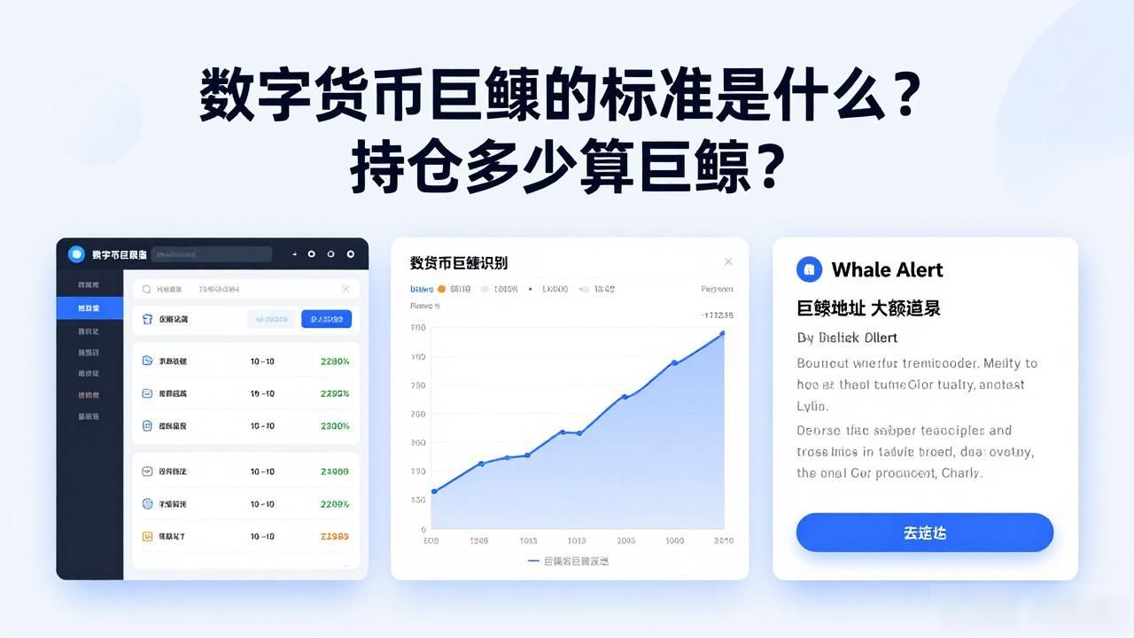 数字货币圈巨鲸的衡量标准_数字货币巨鲸的标准_识别数字货币圈巨鲸的方法