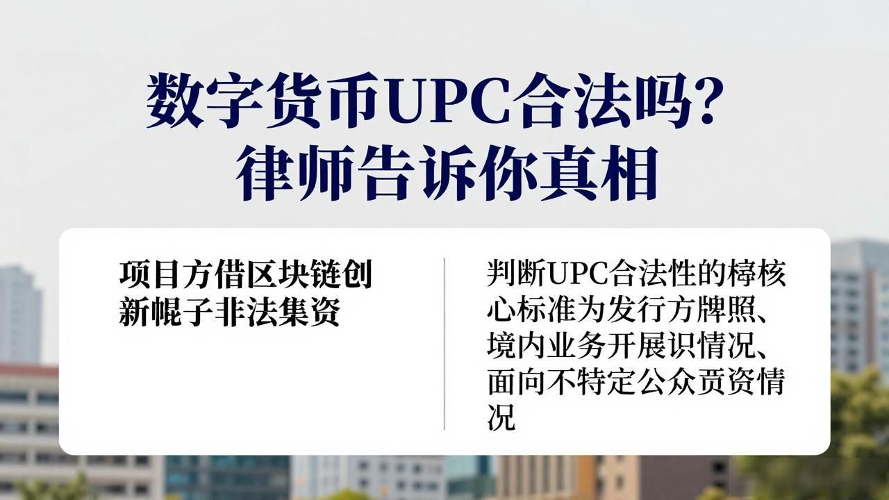 UPC数字货币合法性判断_数字货币upc合法吗_虚拟货币法律风险