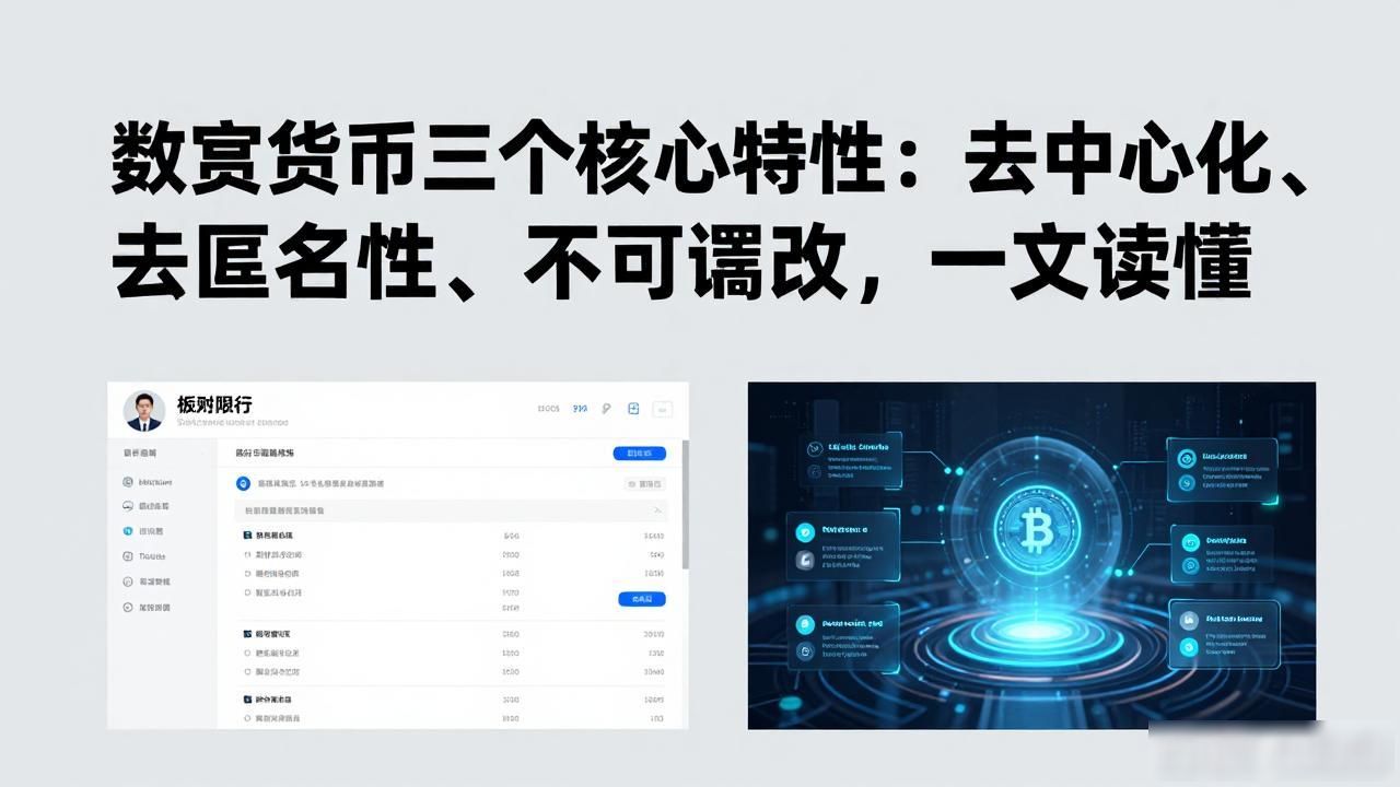 数字货币的核心特性_数字货币去中心化的特点_数字货币三个特性