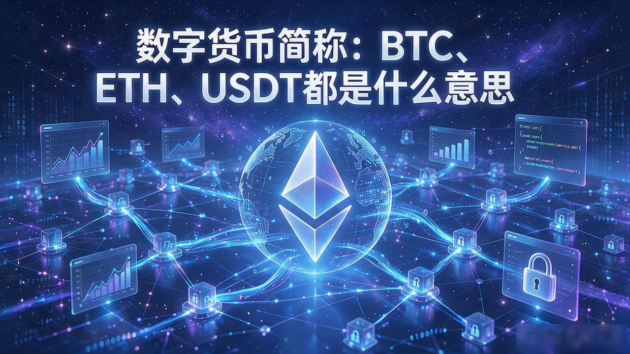 网络数字货币简称_网络数字货币常见英文缩写含义 BTC ETH USDT介绍