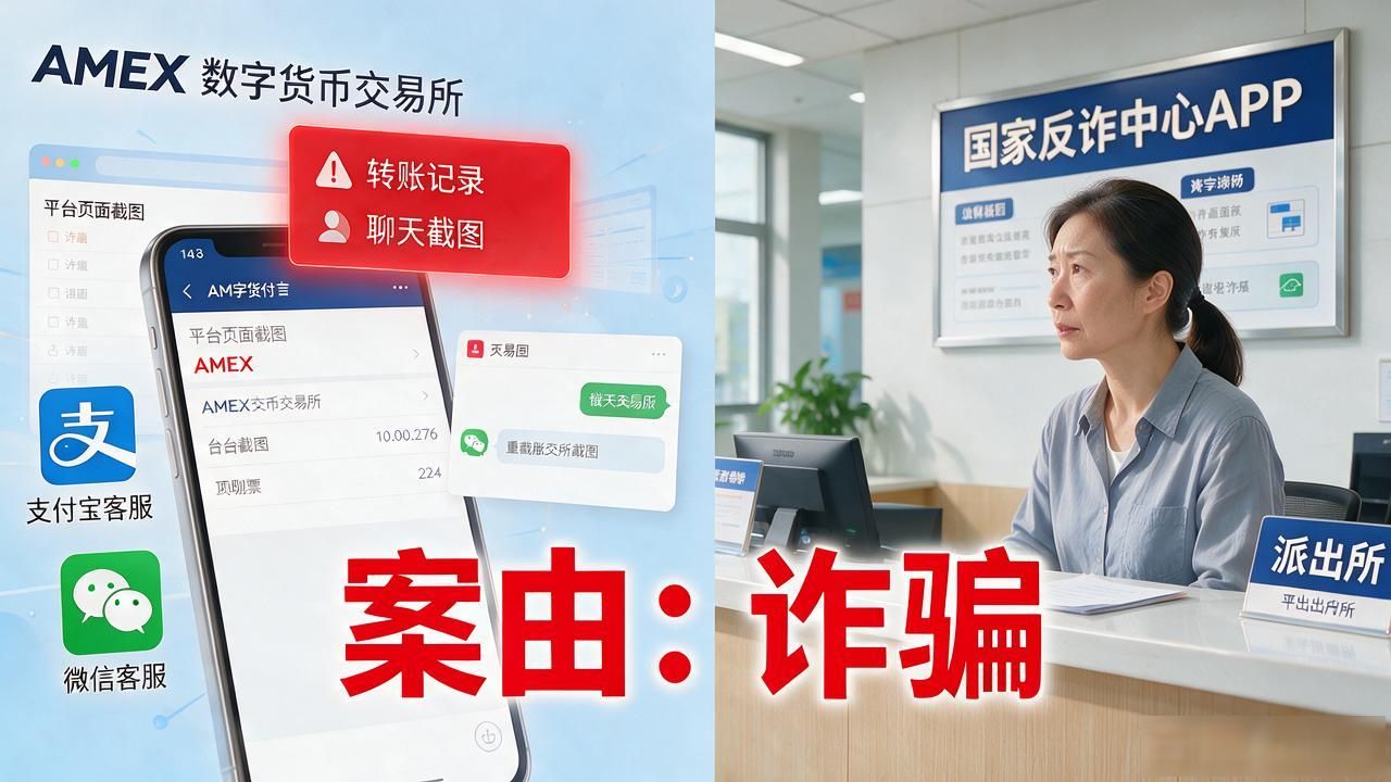 amex数字货币交易所被骗_amex数字货币交易所骗局_amex平台维权报案流程