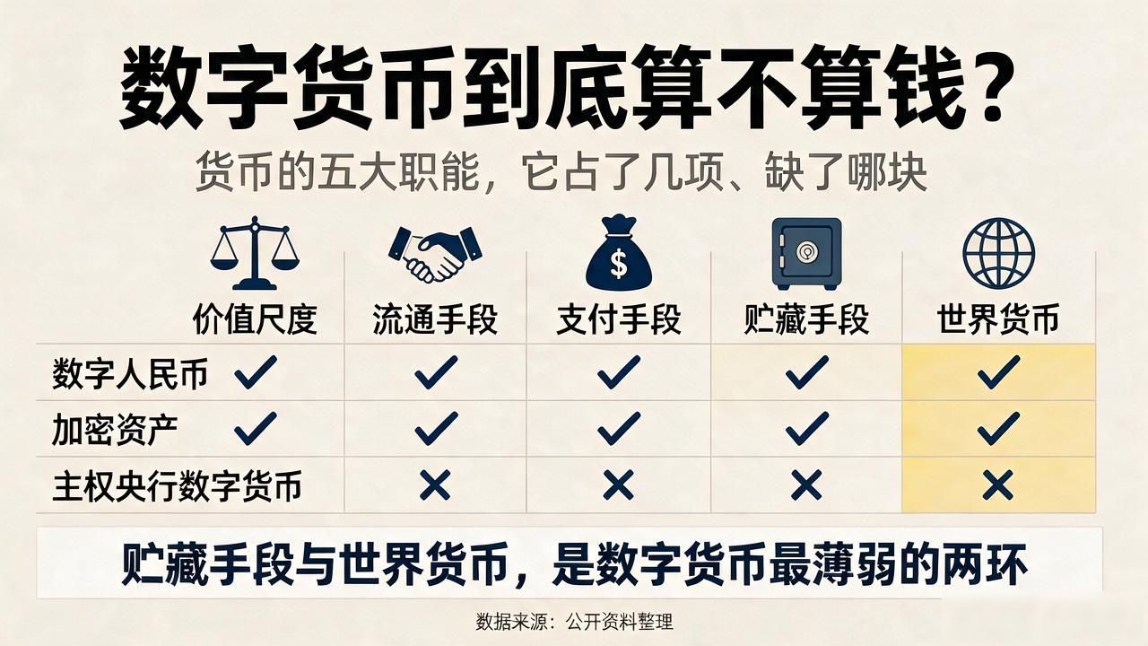 数字人民币与比特币本质区别_数字货币与货币职能_数字货币是否具备货币职能