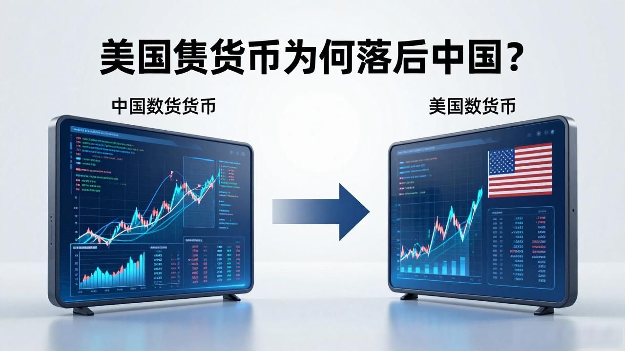 美国晚中国数字货币_数字人民币领跑全球_美国数字货币发展差距