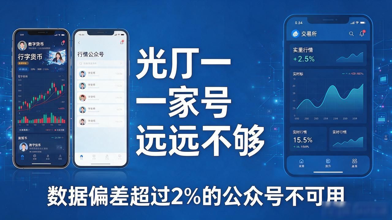 如何辨别靠谱行情数据源_数字货币公众号避坑指南_数字货币行情公众号