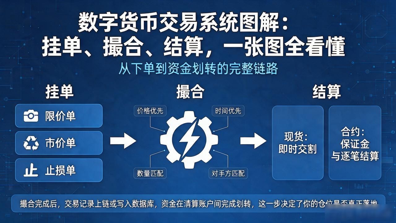 交易系统核心链路解析_数字货币交易系统图解_数字货币交易系统订单撮合成交结算