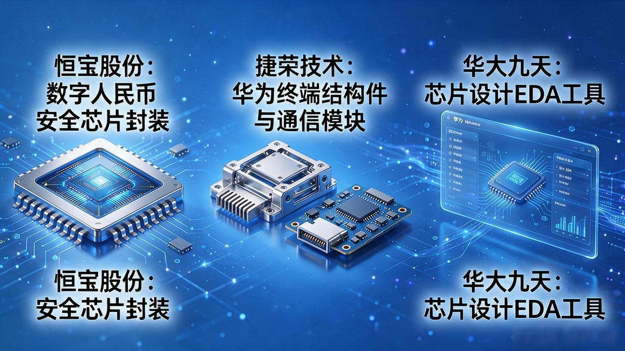 数字人民币安全芯片概念股_华为概念数字货币龙头_华为数字货币产业链核心标的